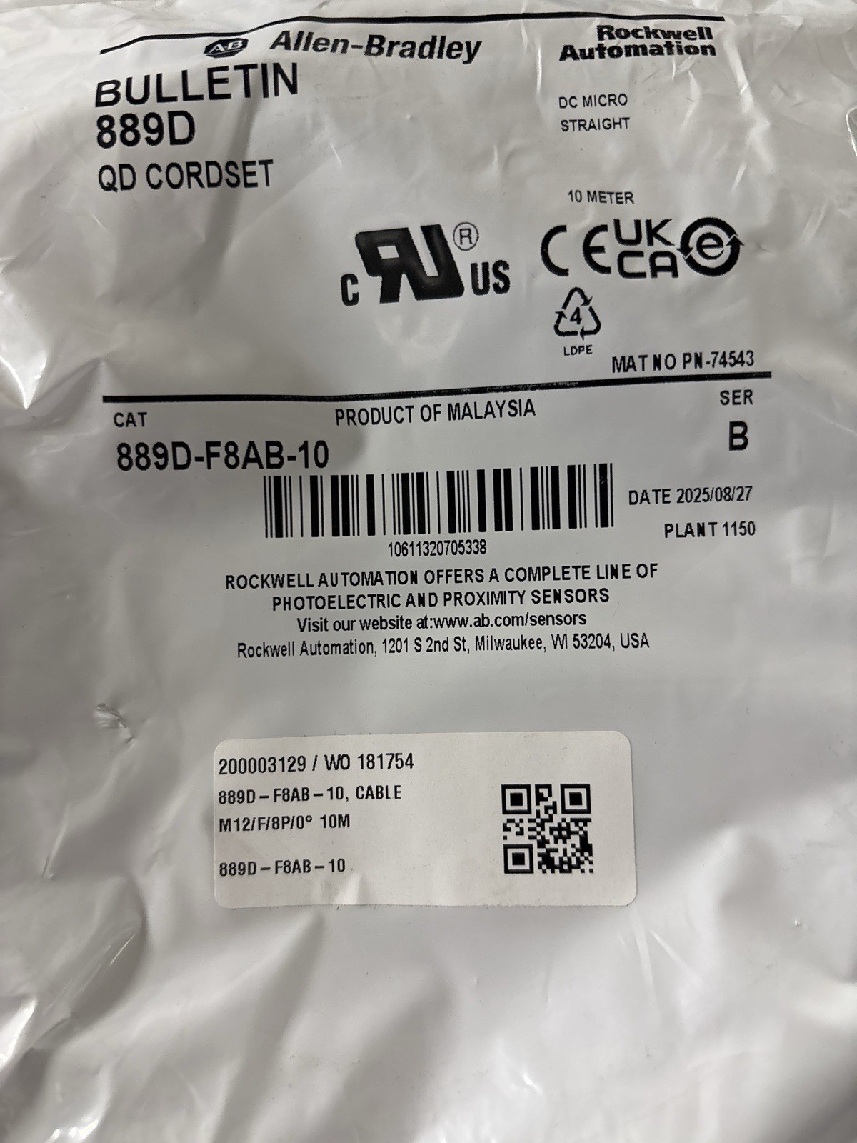 Allen-Bradley (Rockwell Automation) 889D-F8AB-10