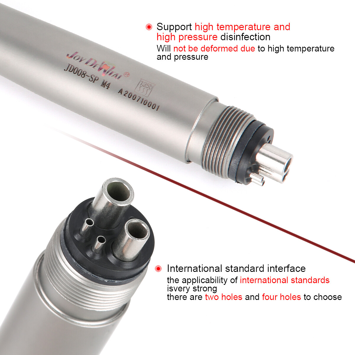 Dental E-generator Shadowless Ring LED High Speed Handpiece 2Hole/4Hole