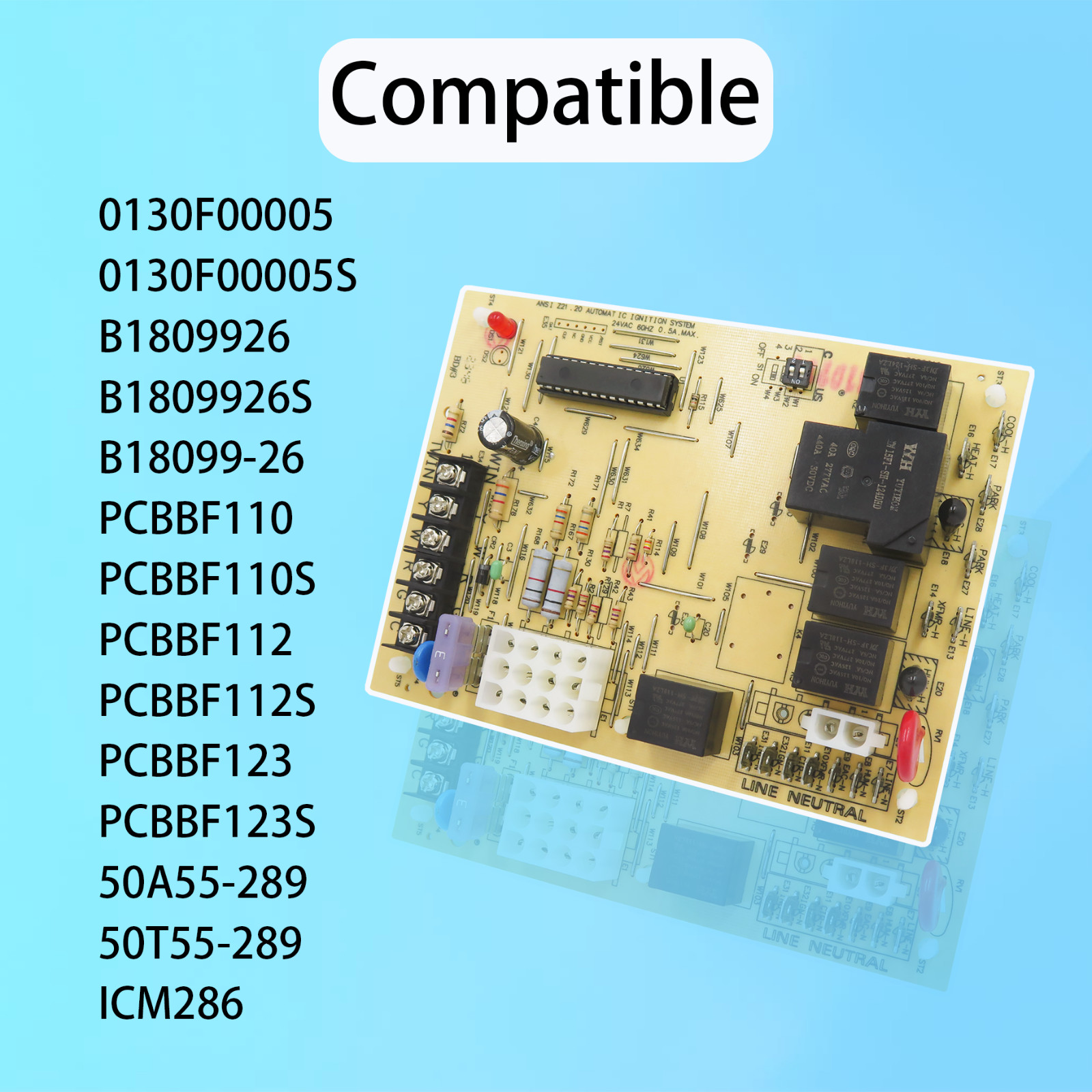 50A55-743,Replacement for Amana/Goodman Furnace Control Circuit Board