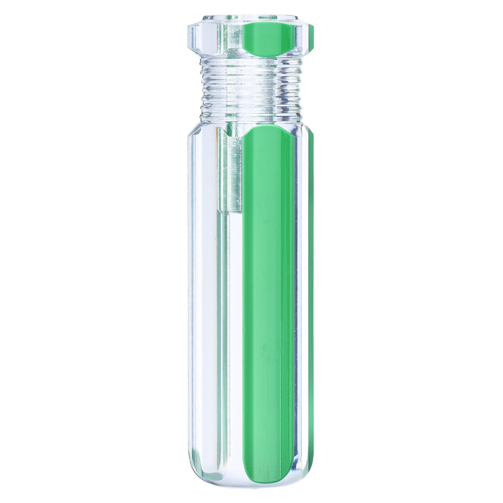 Pre-Drilled Blank Screwdriver Handles 6.2mm Hole 90mm Length, Clear Green