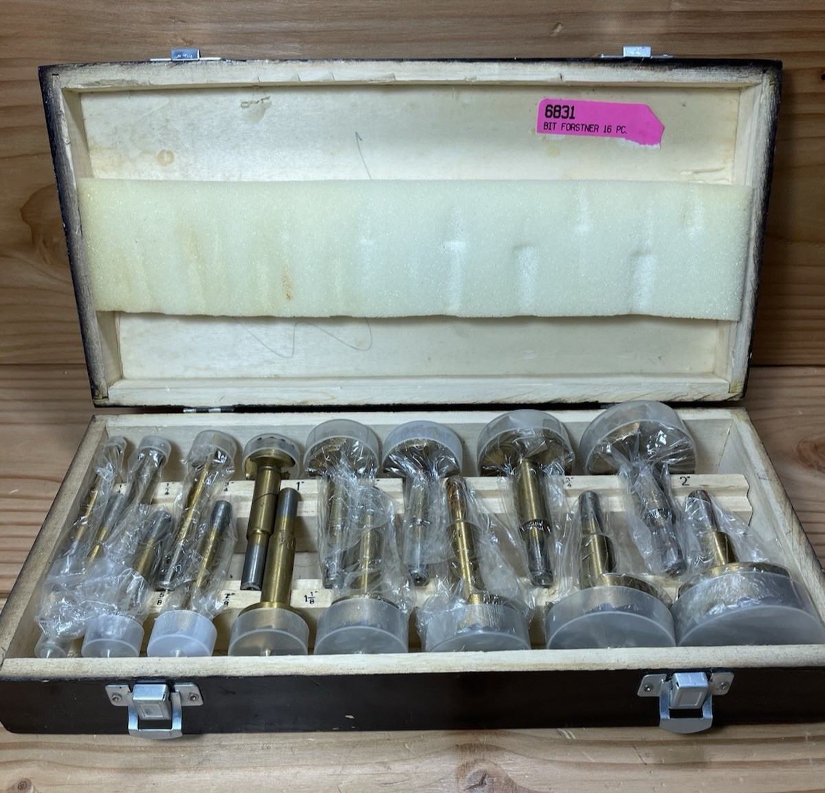 Cummins Industrial 16Pc Titanium Coated Forstner Bit Set No. 6831 Vintage
