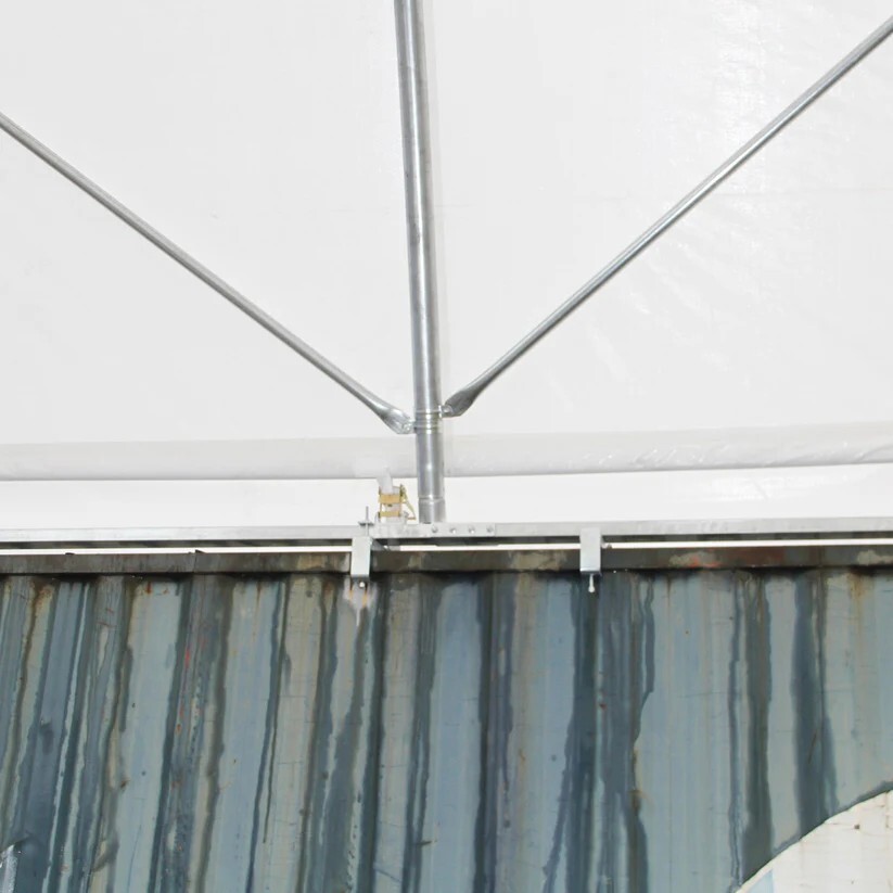 20’x40′ Shipping Container Canopy Shelter 11oz PE | Easy Install Complete Kit