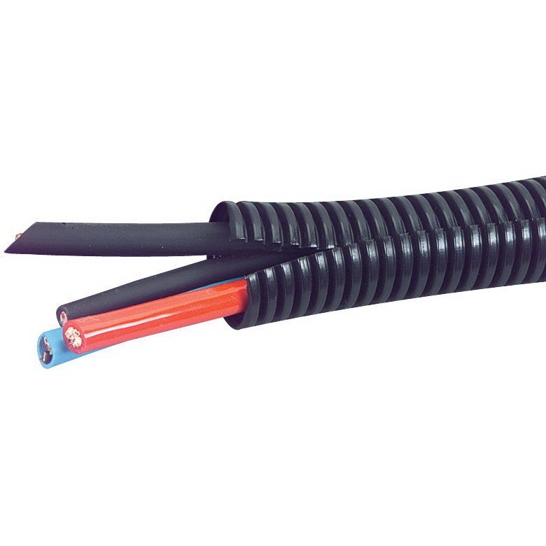 ALL SIZES 1 FT – 100 FOOT Split Wire Loom Polyethylene Tubing Marine Conduit LOT