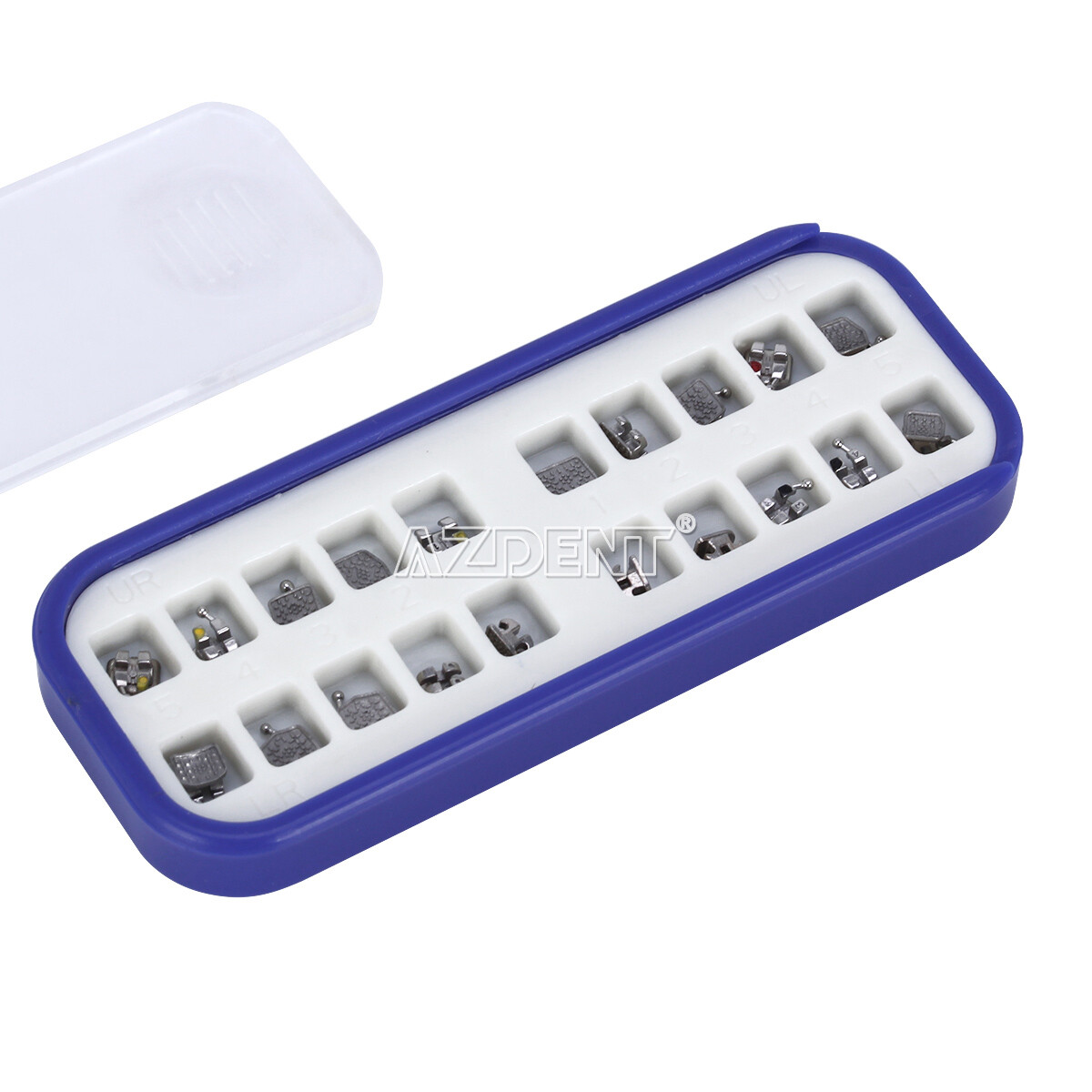 AZDENT Dental Orthodontic Brackets Mini Roth.022 3 4 5 Hk Mim Whole Casting