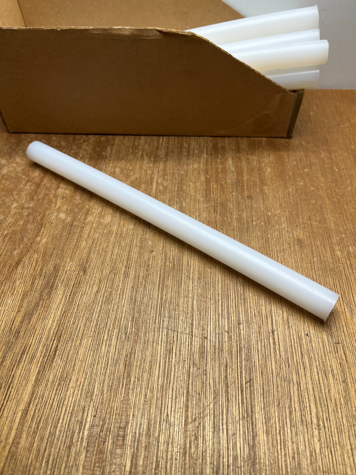 3/4″ X 12″ White UHMW-PE Polyethylene Plastic Round Rod Stock .750″ USA