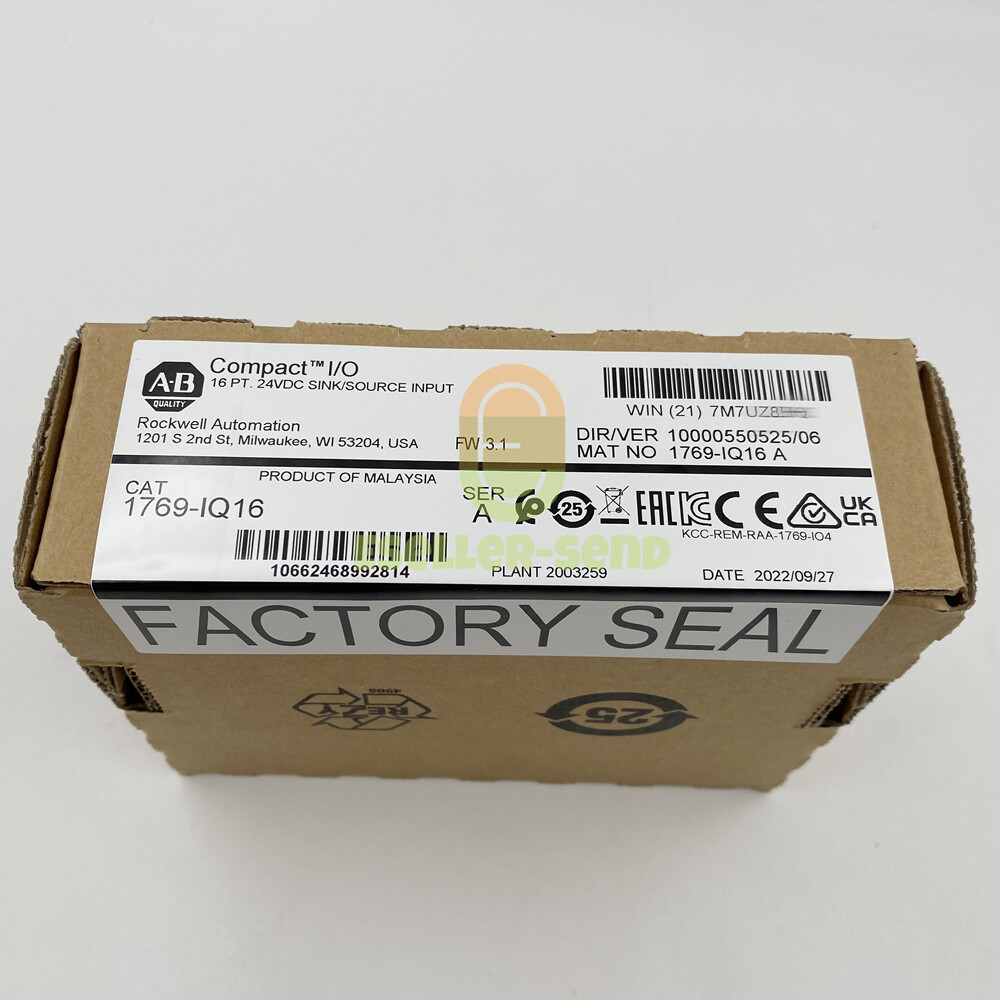 Allen Bradley 1769-IQ16 AB CompactLogix 16 Pt 24VDC D/I INPUT Module New Sealed