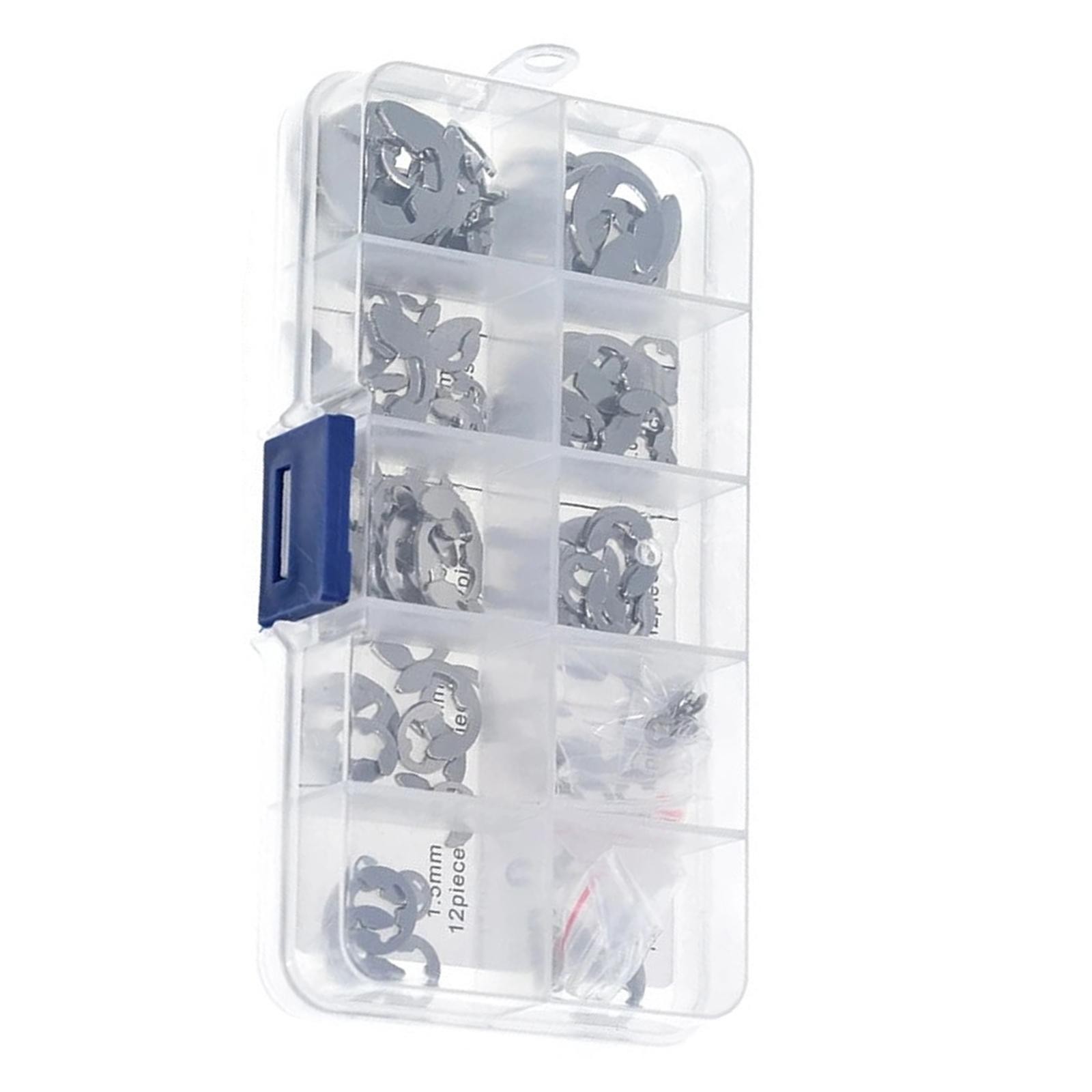 120 X Assorted M1.5 – M10mm Stainless Steel E Clips C Circlip Kit Retaining Ring