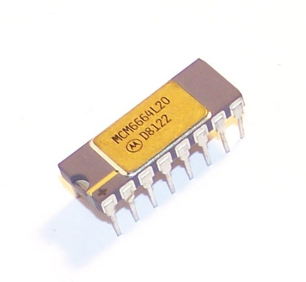 2 – Vintage Motorola MCM6664L20 D8122 6664 64k DRAM RAM 16 Pin Cer DIPs Malaysia