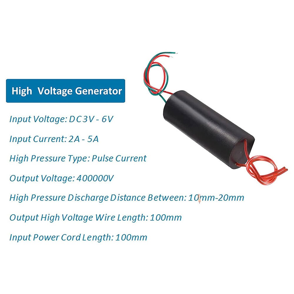 DC 3V-6V to 400kV 400000V High-voltage Generator Boost Step-up Power Module 100X