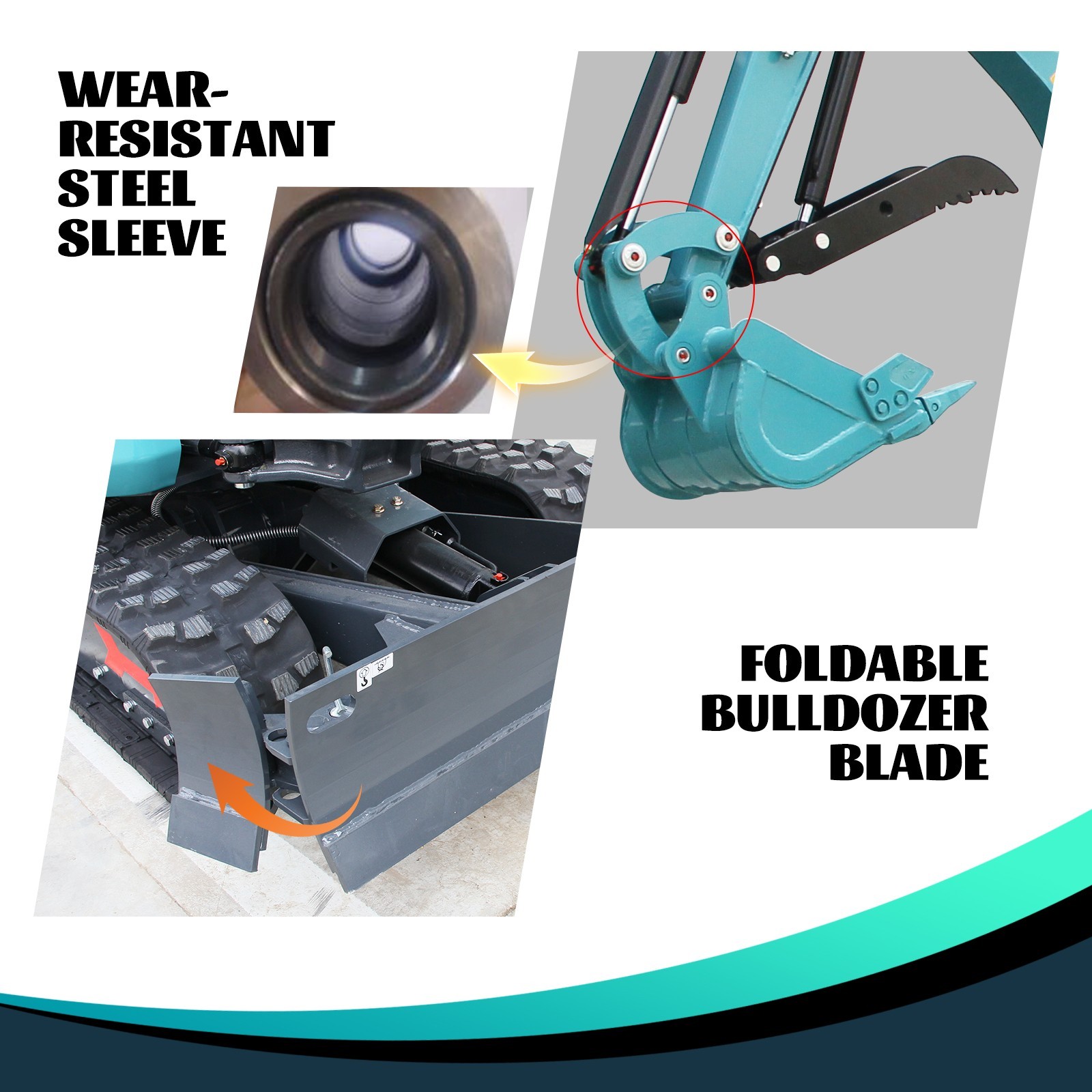 FREE SHIP 2.5Ton Mini Excavator KUBOTA D902 Diesel Side Swing Expand Track Pilot