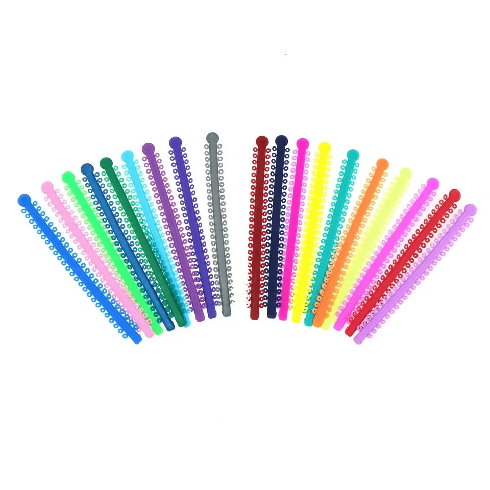 1000 Pcs Dental Orthodontic Treatment Ligature Ties Elastic Rubber Bands O-Rings