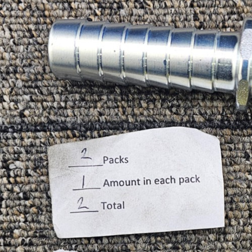 (QTY 2) Dixon MS6 Steel Hose Shank Male Stem Coupling Fitting 4-1/4″ x 1″ x .61″