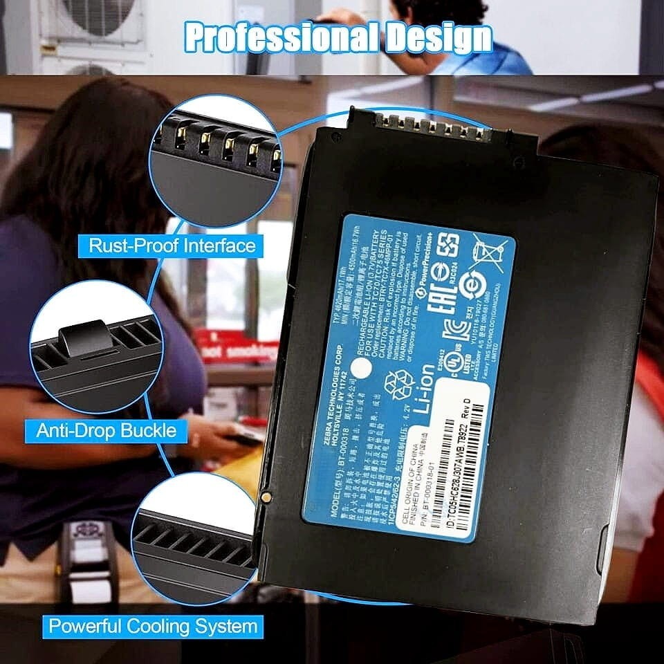 10-PACK New Genuine tc77 Battery for Zebra tc55 tc70 tc72 tc75 BT-000318