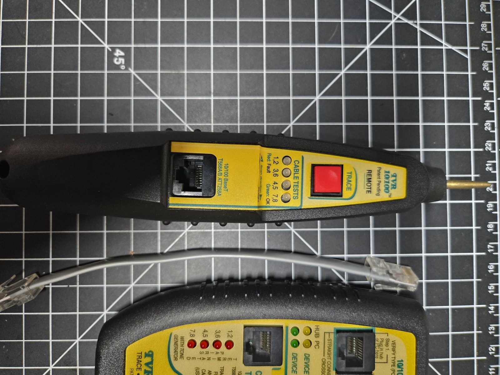 Triplett TVR10/100/1000 Byte Brothers LAN Cable Tester W/CASE *