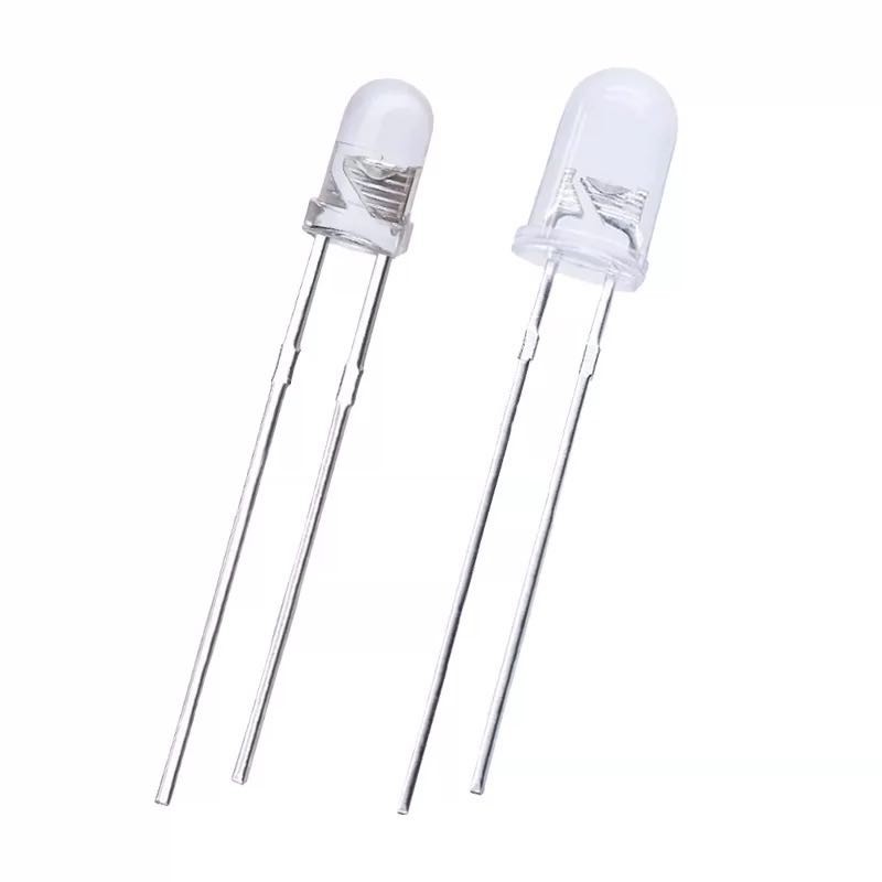 100pc 3mm 5mm LED Light Blue Red Green White Yellow Purple Orange Light DIY Kit