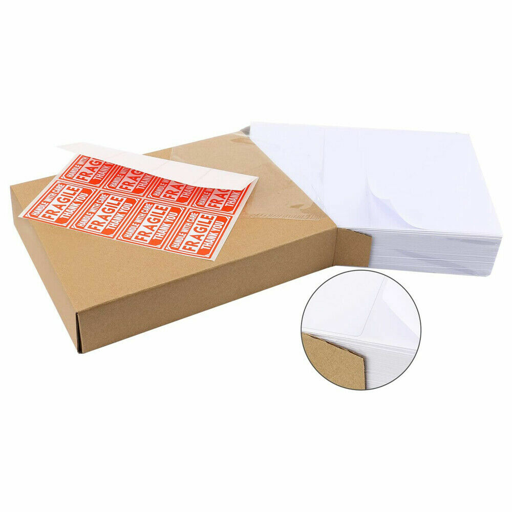 8.5×5.5″ Round Corner Shipping Labels 2 Per Sheet Postage Self-adhesive UPS