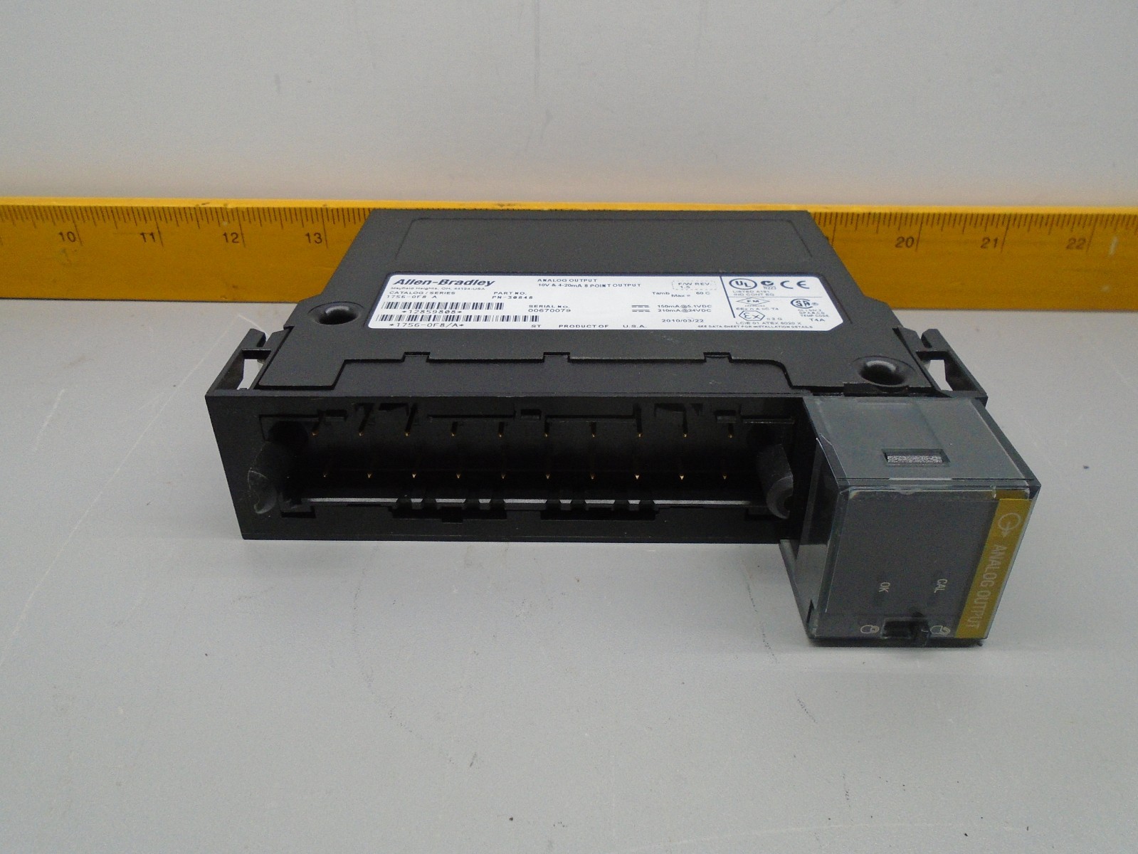 Allen Bradley 1756-OF8 ControlLogix Analog Output PN-30848 1756-0F8 163F