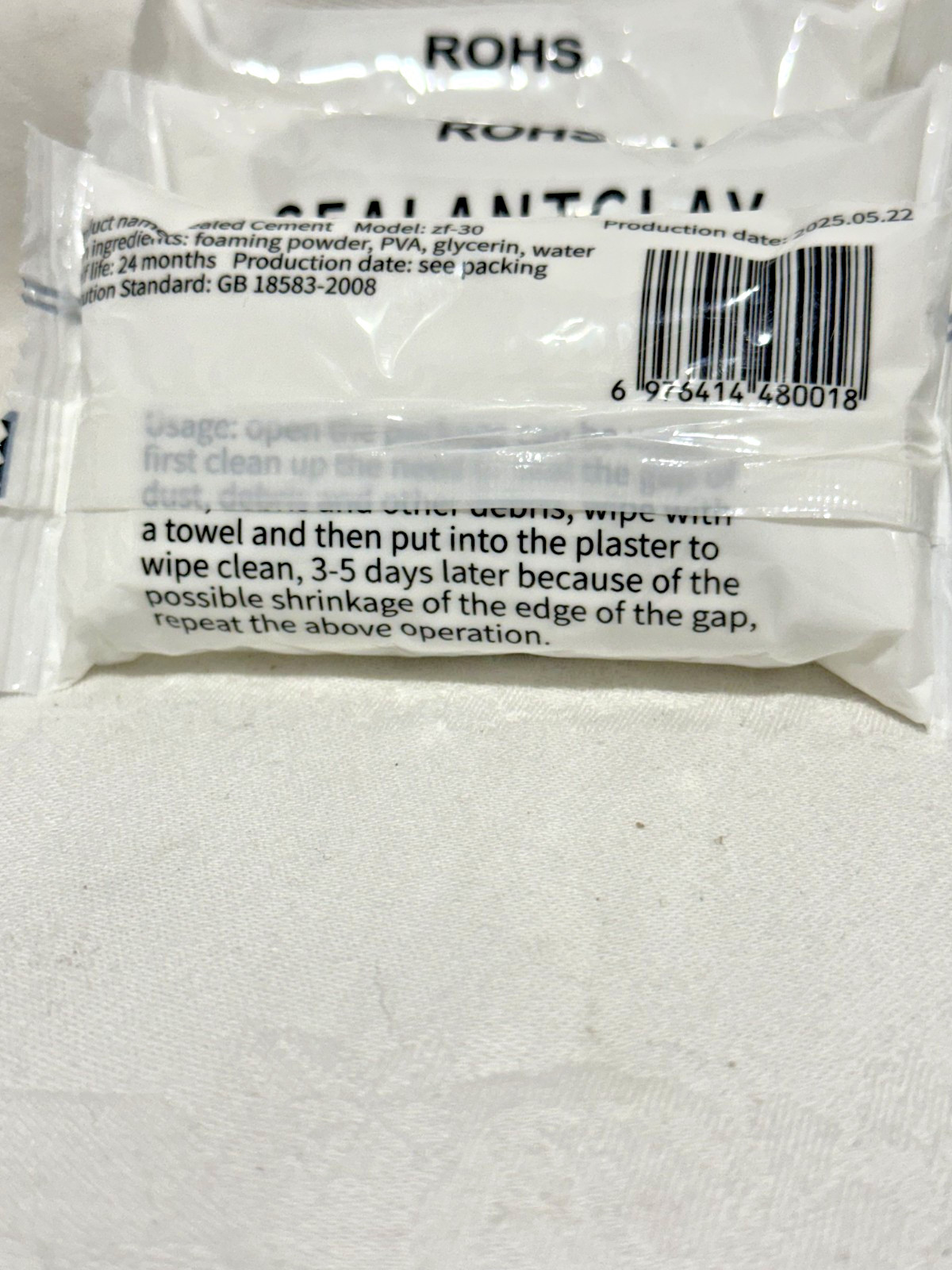 ROhS Sealant Clay Hole Blocking, Anti-insects With Good Plasticity (Lot Of 6)
