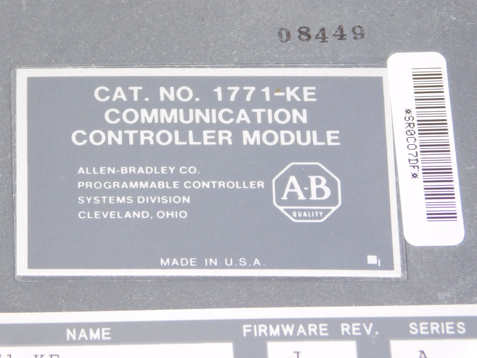 New Allen Bradley 1771-KE Communication Controller AB Module Rockwell Automation