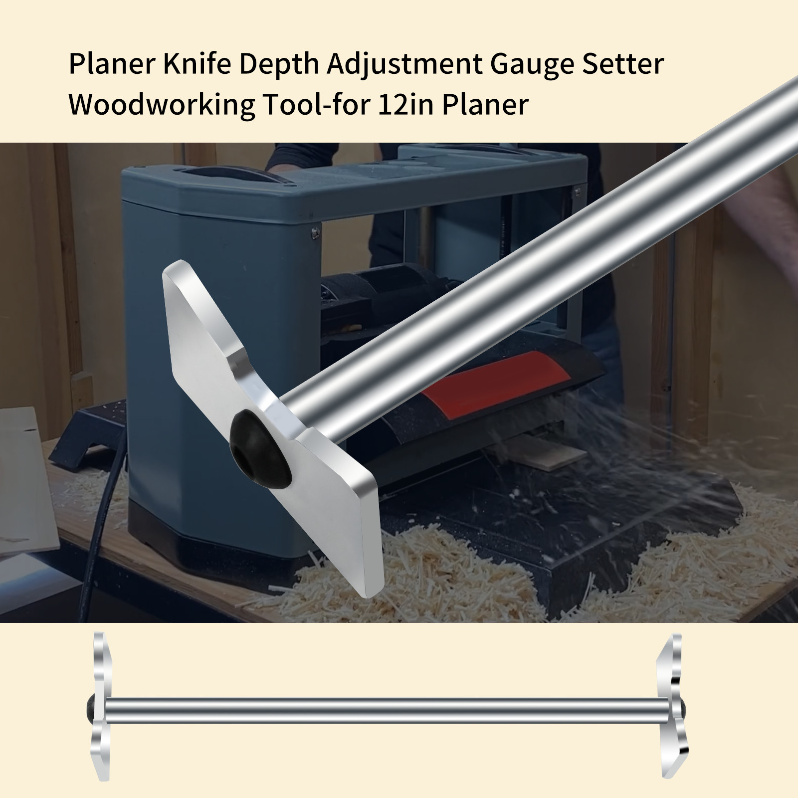 Fits Delta 22-540 12″ Portable Planer Knife Setting Gauge