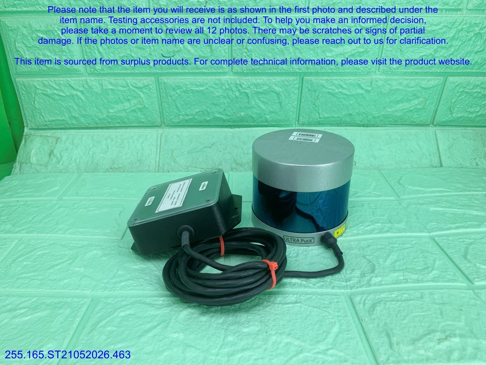 Velodyne VLP-32C Ultra Puck 32CH. LiDAR Sensor as in photos, sn:1138, DHL