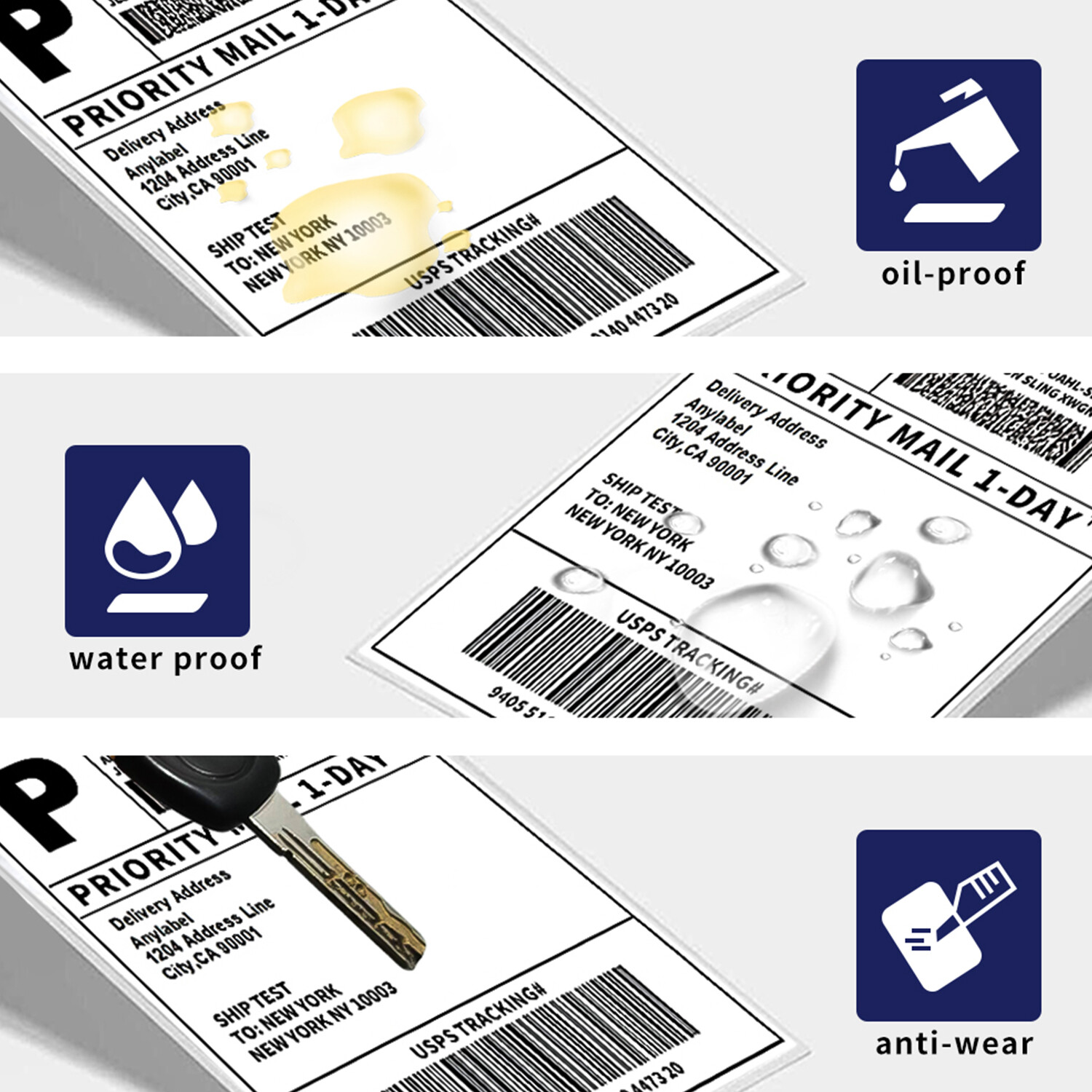 4″x6″ Direct Thermal Shipping Labels for Zebra&Rollo Printers Fanfold and Rolls