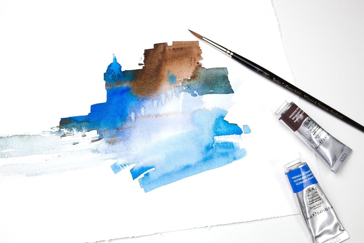 Winsor & Newton 6664009 Professional Watercolor Block – 7″ x 10″, Rough Press