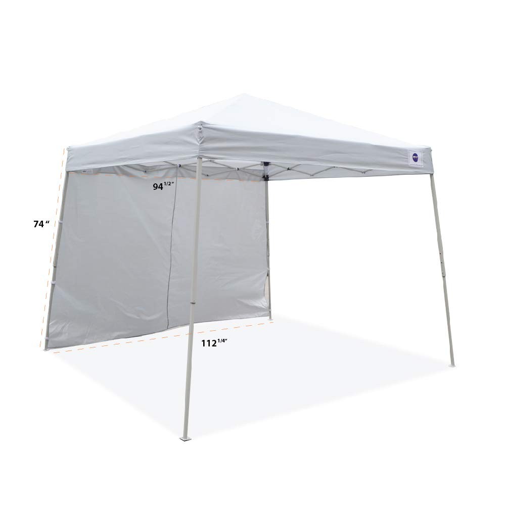 Impact Canopy 283010001 Slant Leg Canopy White-One Sidewall