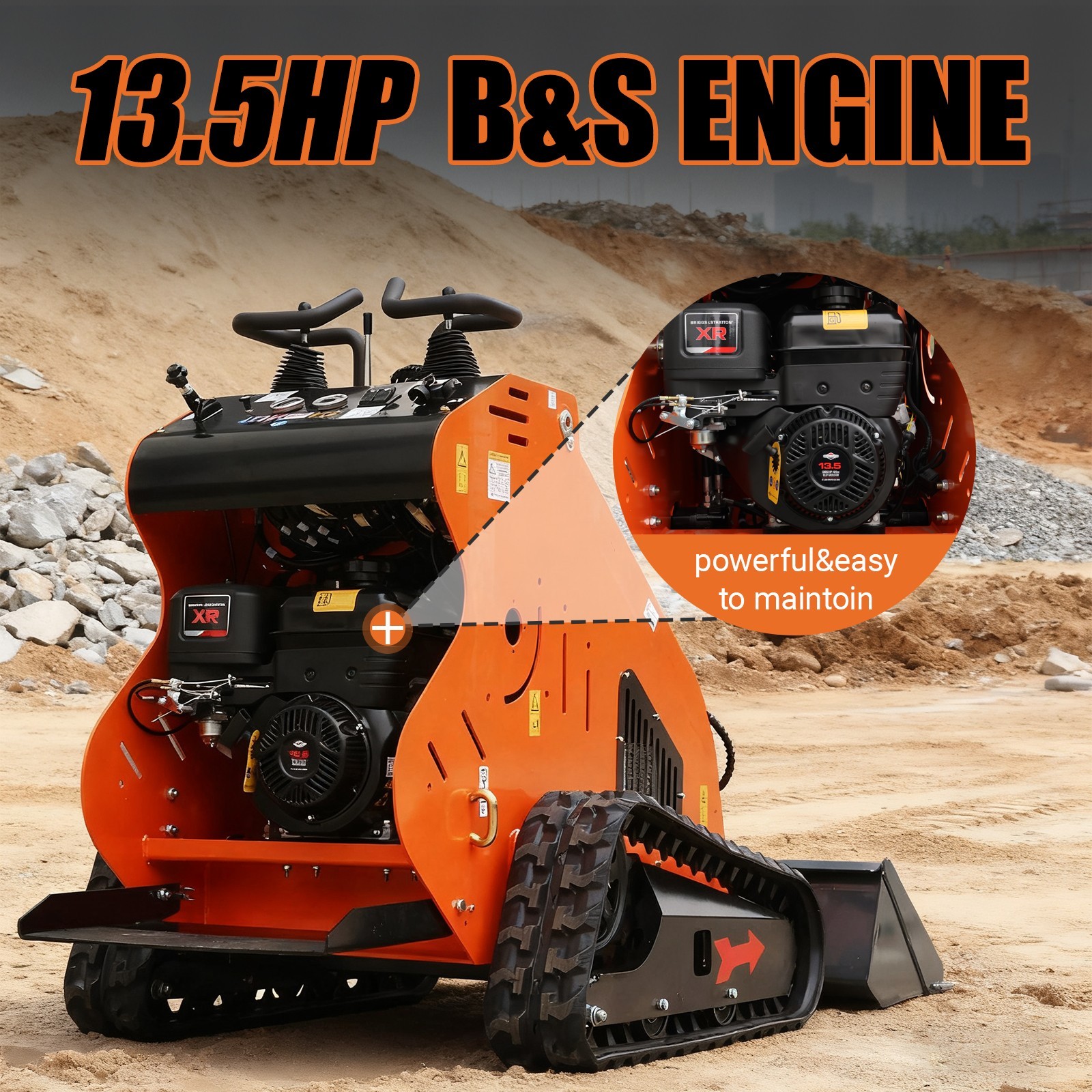 Upgraded 2025 Mini Skid Steer Track Loader Hydraulic Crawler Skid Pickup & Ship