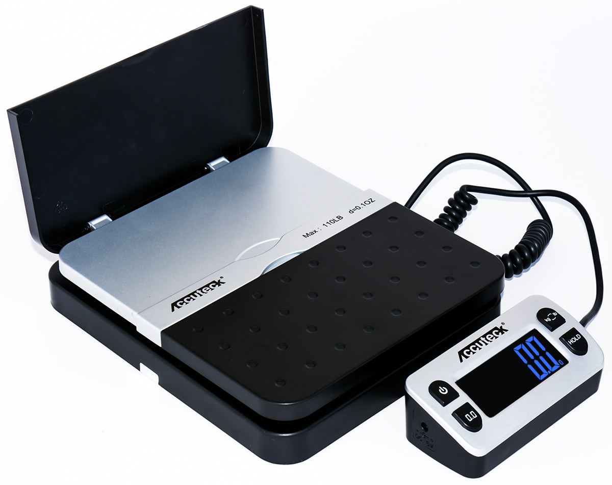 Accuteck ShipPro W-8580 110lbs x 0.1 oz Black Digital shipping postal scale