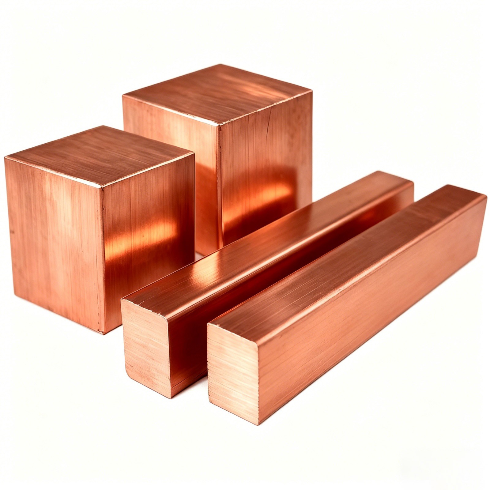 99.9% Pure Copper Block Copper Cube Mold Copper Block Rectangular C11000 Cu-ETP