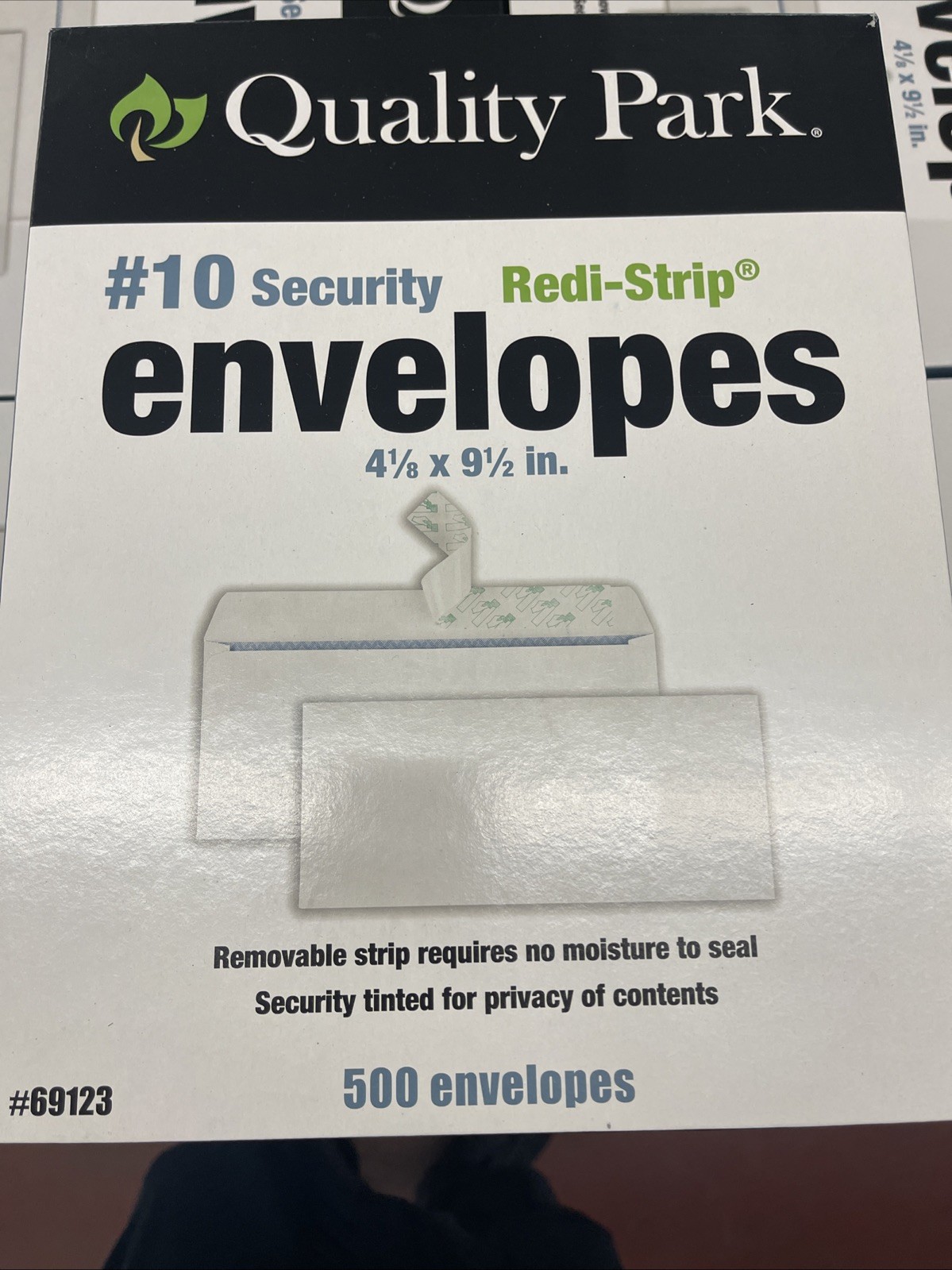 Quality Park #10 Redi-Strip 4.125″ x 9.5″ Envelopes 500 Count