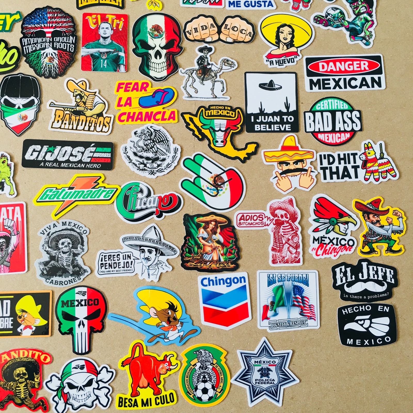 SUPER MEXICAN Hard Hat Stickers 82+ MEXICO HardHat Sticker & Decals, Helmet MX