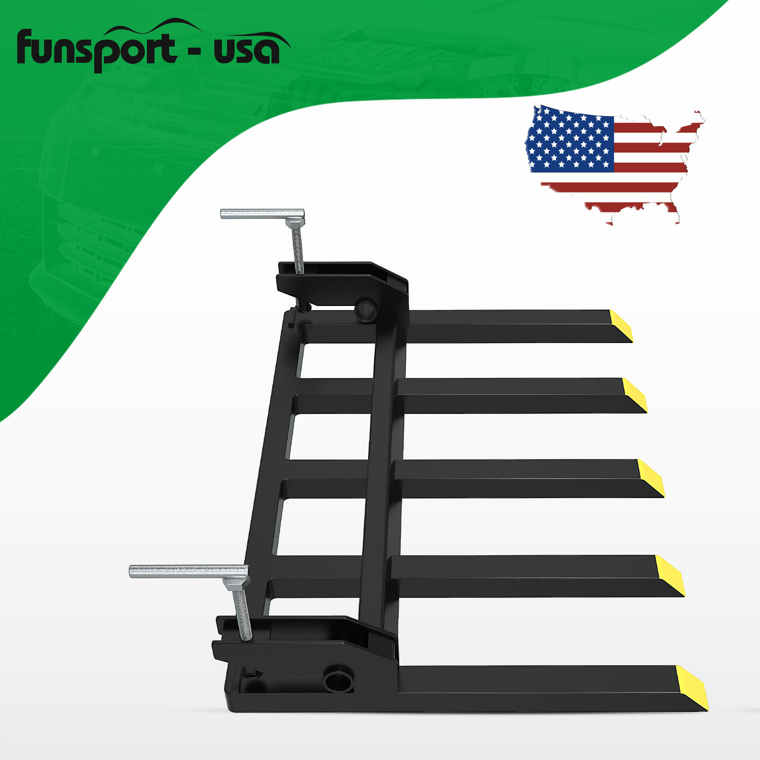 42″ Clamp on Heavy Duty Debris Fork for Tractor Skid Steer BucketsTrash Forks US
