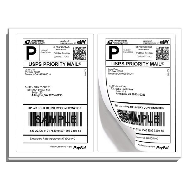 Labels 8.5×5.5 ( 2000 ) Premium Shipping Labels 8.5×5.5 Half-Sheet Self Adhesive