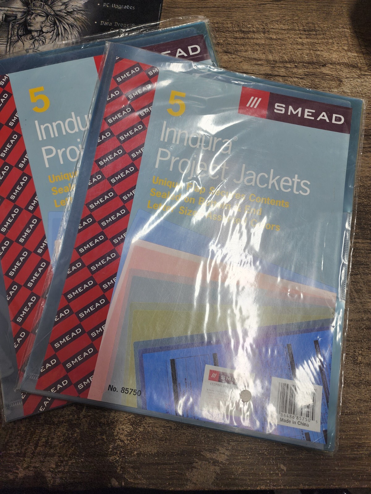 Smead 85750 Assortment Poly Translucent Project Jackets 5 pk Letter 8.50″ X 11″