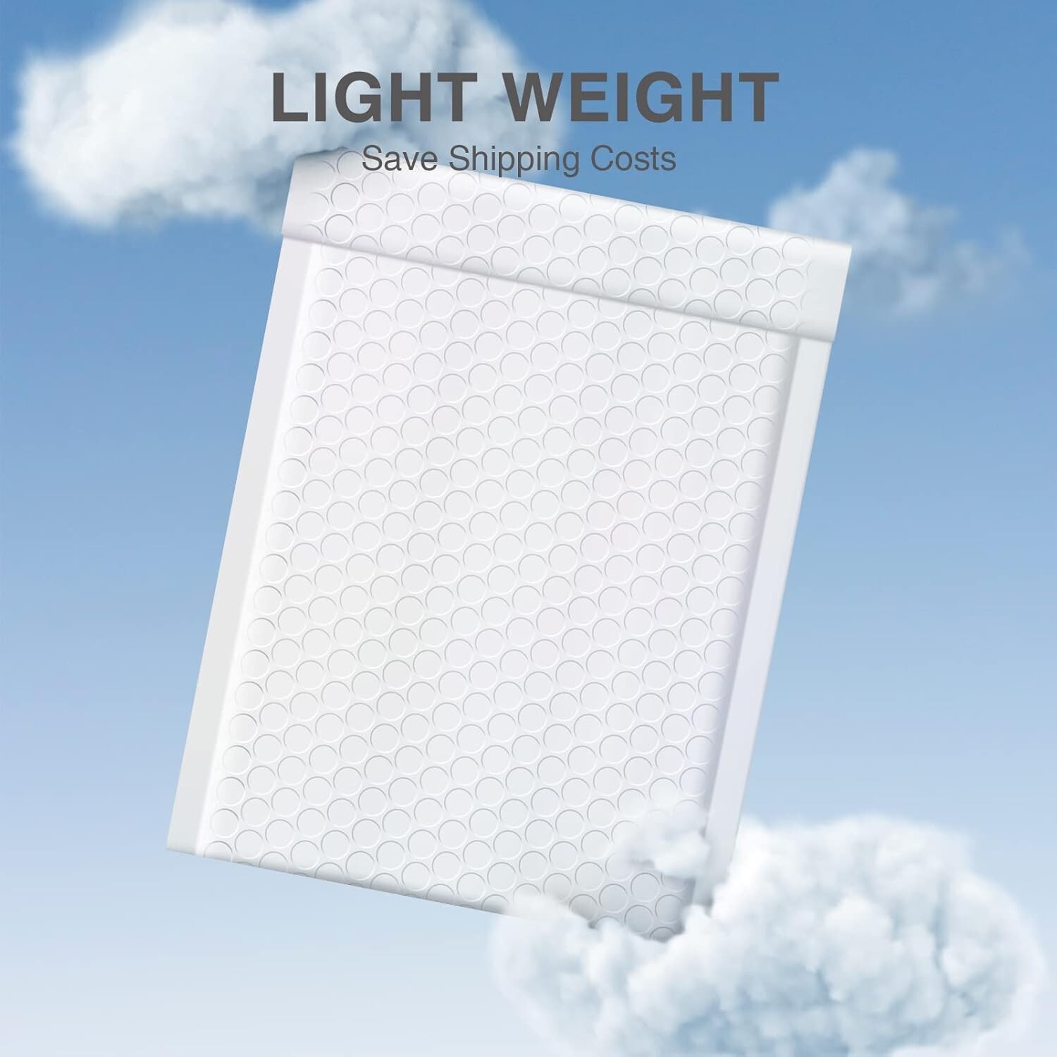 Poly Bubble Mailers 6×10″ Padded Envelope Self Seal Mailing Bags 100Pcs White