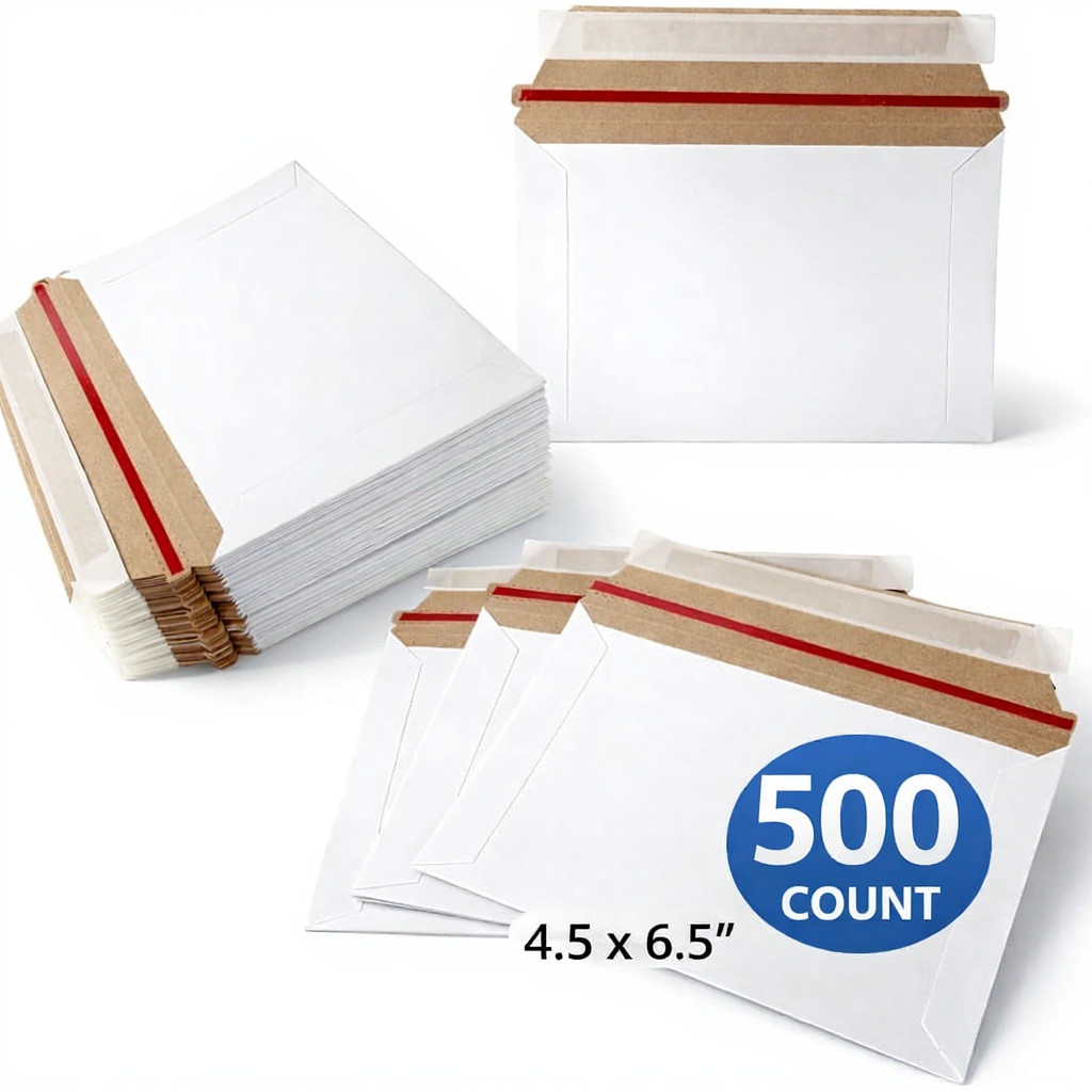 500 – 6.5 x 4.5 PROLINE RIGID PHOTO SHIPPING FLATS CARDBOARD ENVELOPE MAILERS