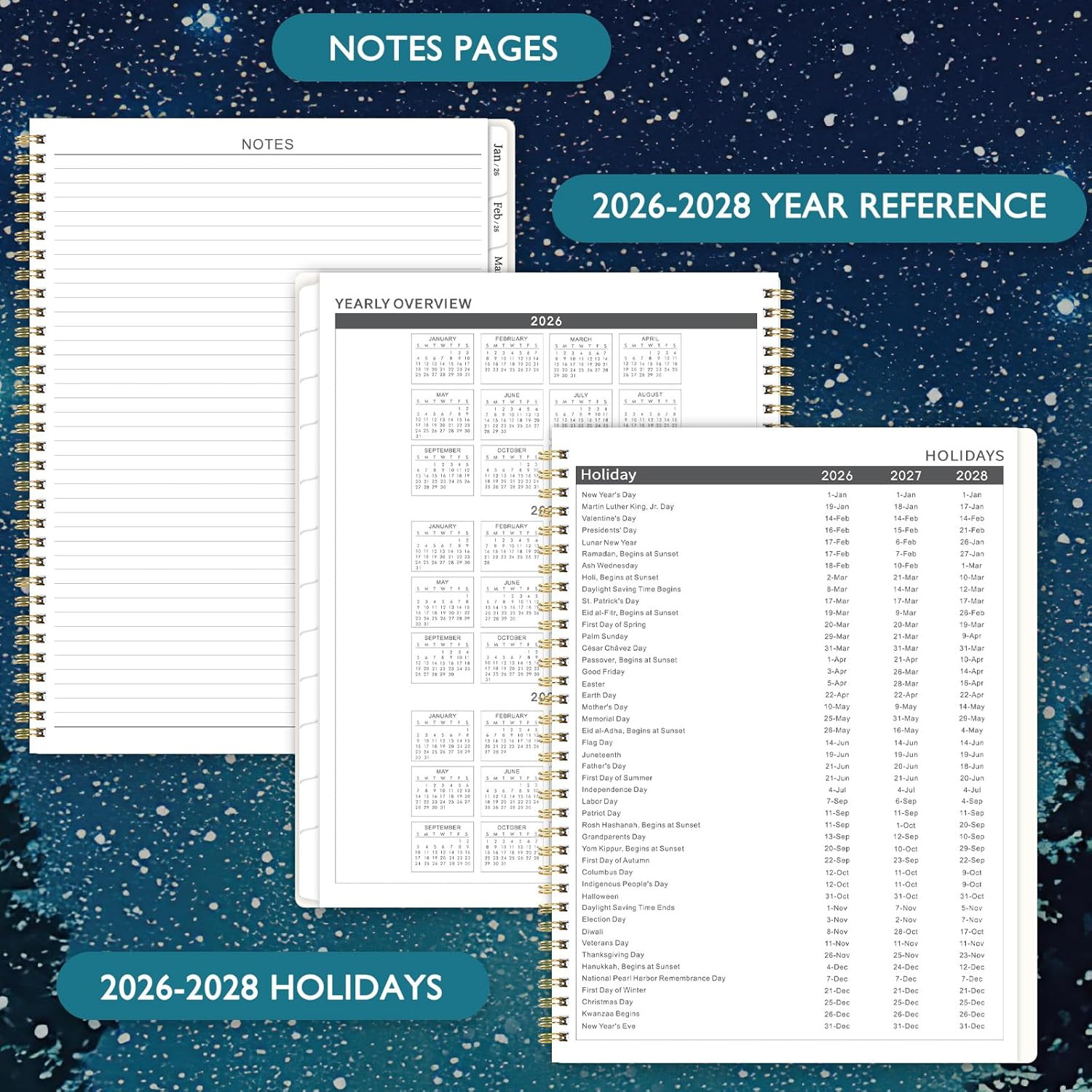 Monthly Planner 2026-2028 – 2 Year Monthly Planner 2026-2028, July 2026 – June 2