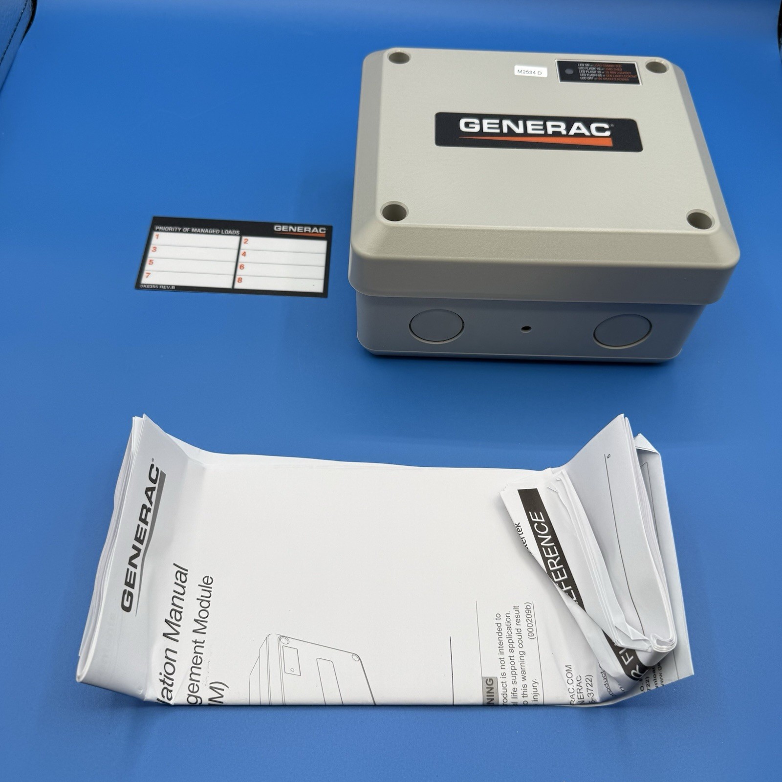 Generac 7000 50 Amp Load Manager Wireless Power Management Gray NEW