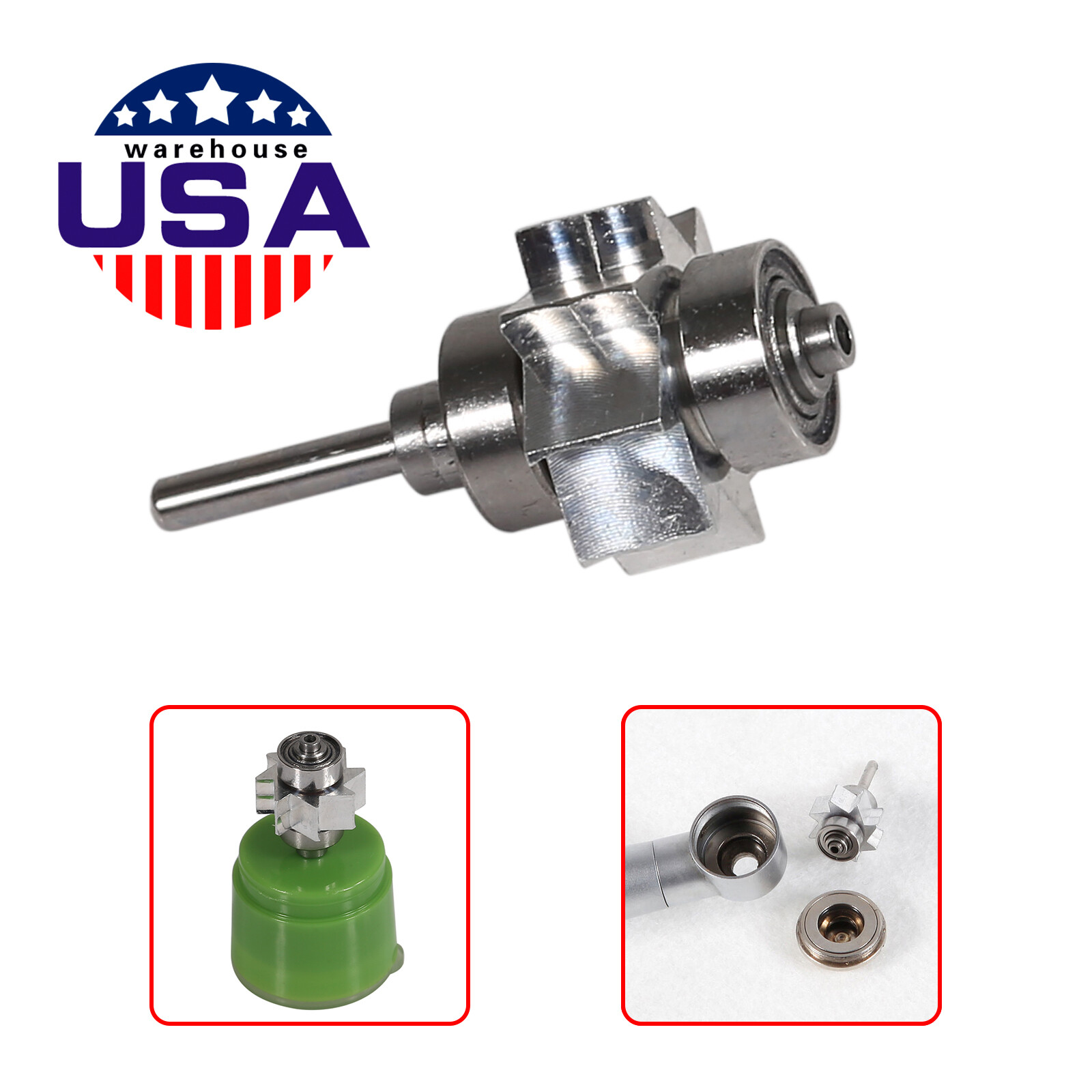 Dental Turbine Cartridge Rotor for Yabangbang High Speed Handpiece Replacement