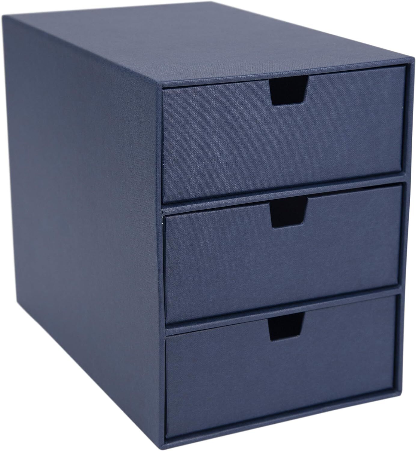 Bigso Ingrid 3-Drawer Fiberboard Desk Organizer Drawers | Dark Grey