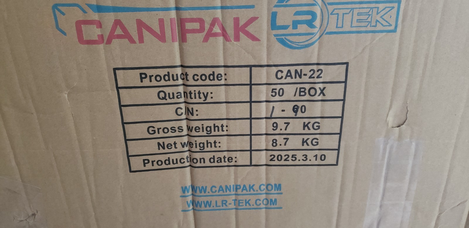 Qty. 12- CaniPak Manual Canister Protective Tubes Black New with Caps, CAN-22