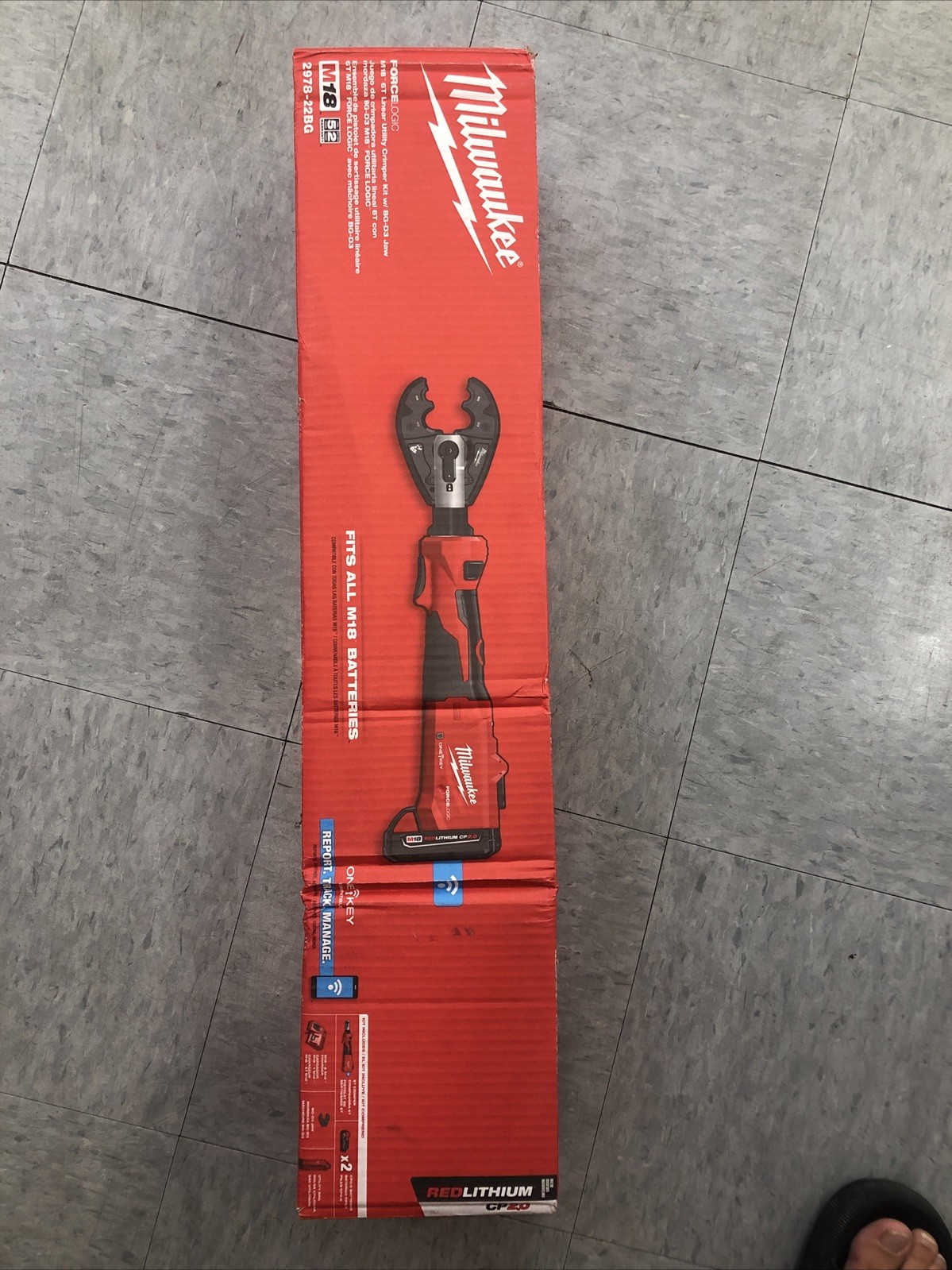 Milwaukee 2978-22BG M18 2978-22BG 6T Cordless Crimper Kit – Red