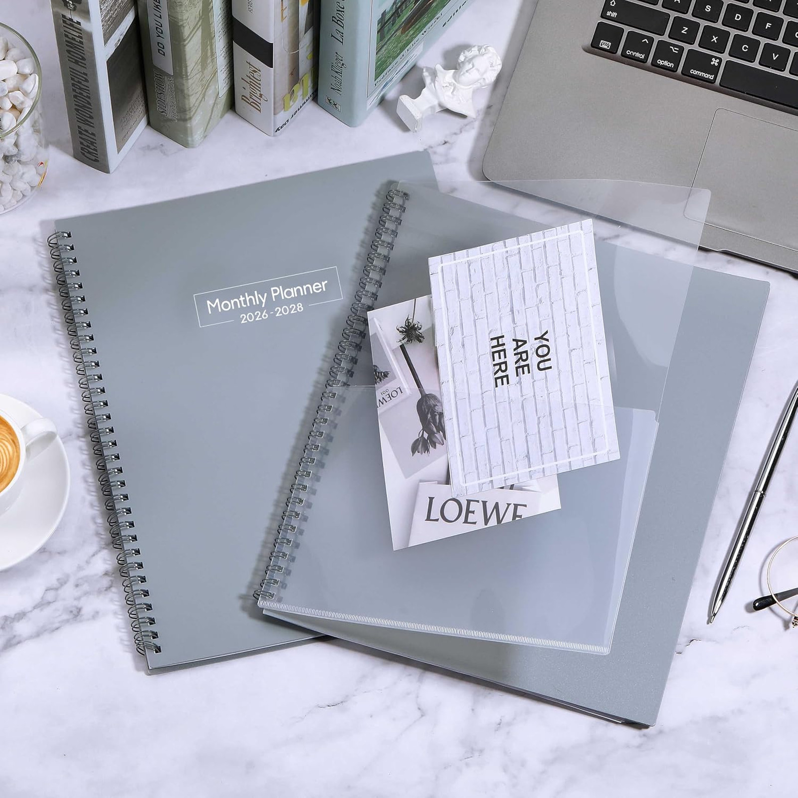 Monthly Planner 2026 2027 2028 Large 11×8.5 Inch Cover Tabs Spaced Notes Holiday