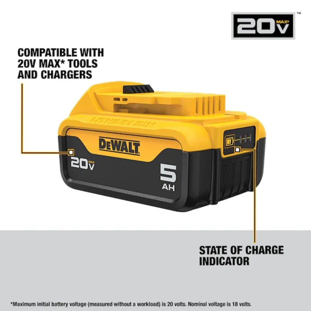DeWalt 5ah Batteries – 2 Pack DCB205-2 OEM