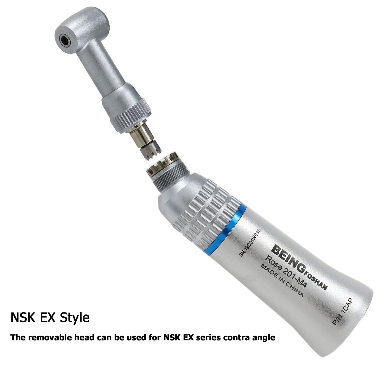 BEING Dental Low Speed Straight Handpiece Air Motor Contra Angle Latch Push NSK