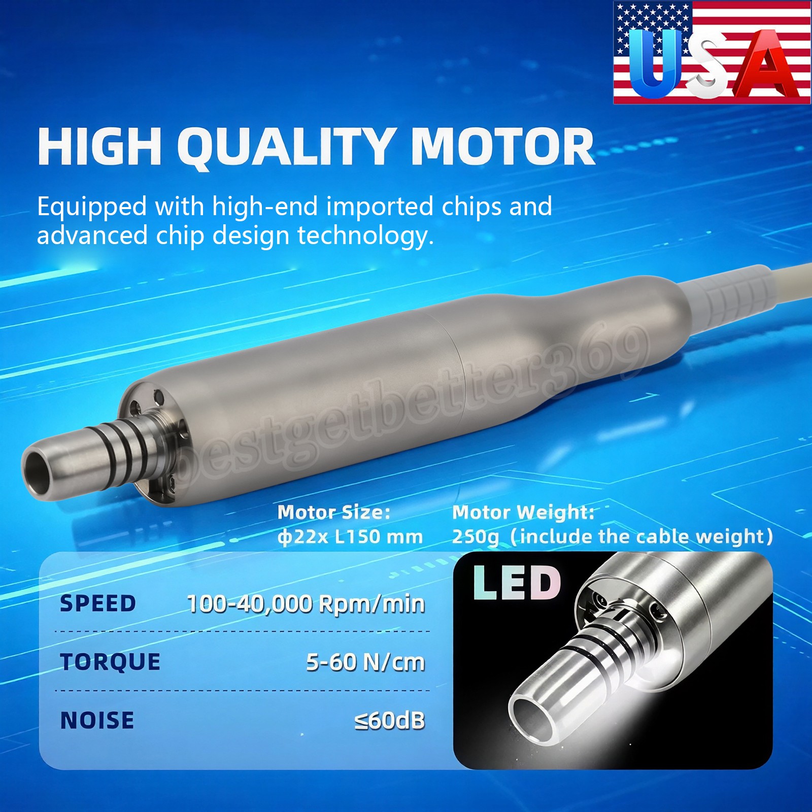 Dental Brushless Implant Motor Surgical Implant System 20:1 1:5 1:3 10:1 1:1 CE