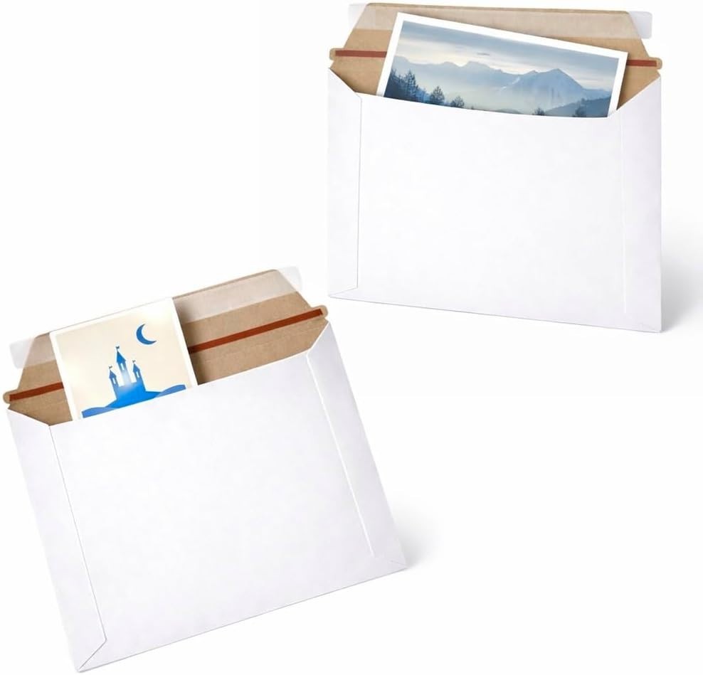 100 – 6.5 x 4.5 PROLINE RIGID PHOTO SHIPPING FLATS CARDBOARD ENVELOPE MAILERS
