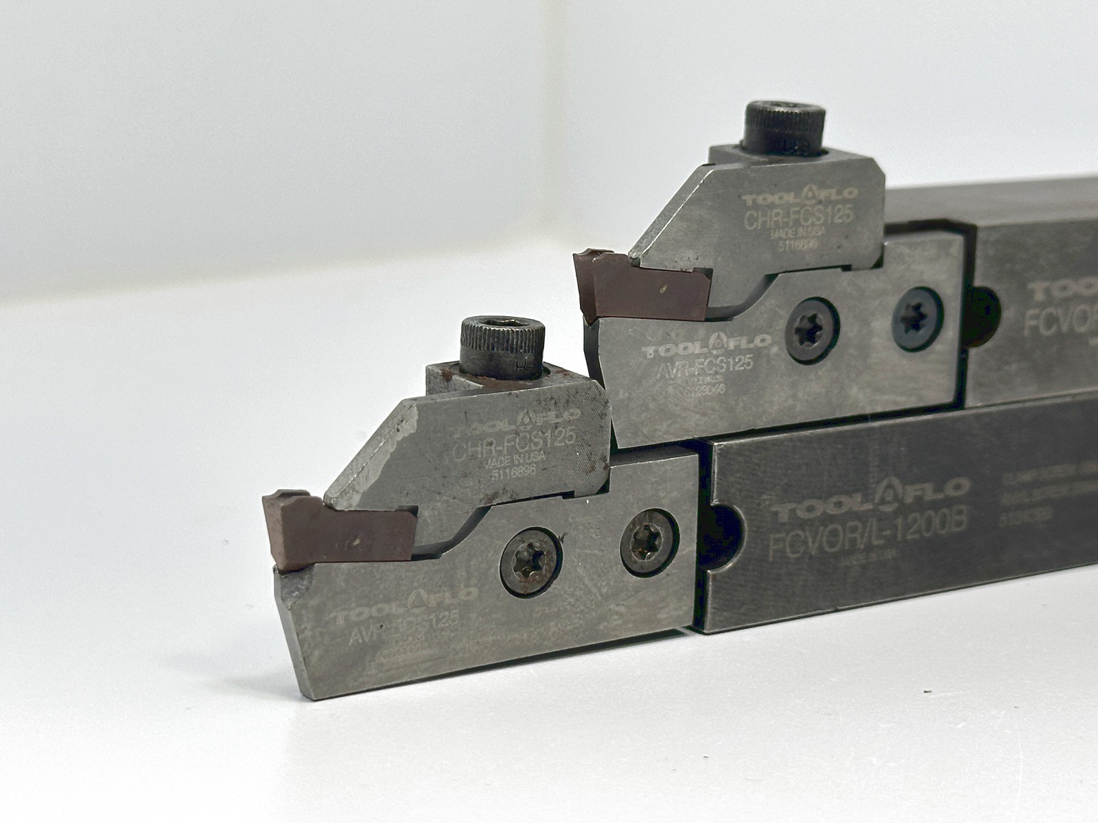 TOOL-FLO FCVOR/L-1200B | Indexable Lathe Holders | 3/4″ x 1″ Shank USED 2pcs